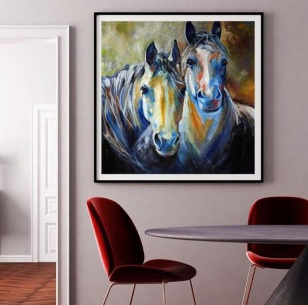 Kindred Souls Equine,High Quality Handpainted & HD Print Wall Deco Abstract Animal Art Oil Painting on Canvas Multi Sizes Options a45
Kindred Souls Equine,High Quality Handpainted & HD Print Wall Deco Abstract Animal Art Oil Painting on Canvas Multi Sizes Options a45
