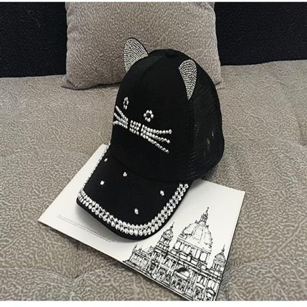 cat ears hat female spring and summer cute fashion parent-child korean version of the tide shiny visor cap, Blue;gray
cat ears hat female spring and summer cute fashion parent-child korean version of the tide shiny visor cap, Blue;gray