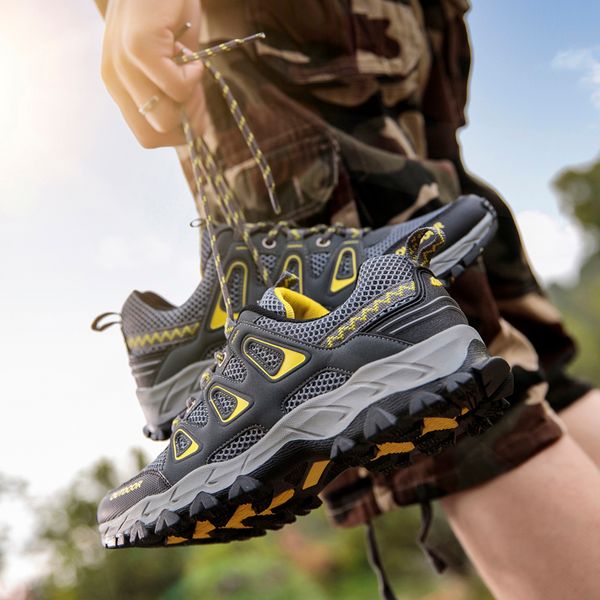 men's outdoor hiking shoes summer air mesh breathable waterproof lace-up soft outdoor sneakers man trekking trail 1981
men's outdoor hiking shoes summer air mesh breathable waterproof lace-up soft outdoor sneakers man trekking trail 1981