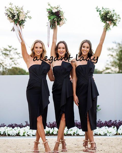 strapless pleated beach bridesmaid dresses 2020 ankle length split summer holiday maid of honor wedding guest dress, White
strapless pleated beach bridesmaid dresses 2020 ankle length split summer holiday maid of honor wedding guest dress, White