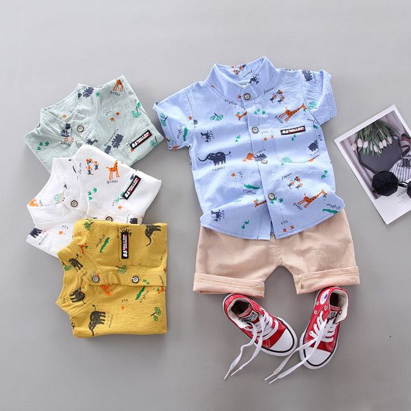 children summer fashion clothing suit baby boys girls cartoon animal short sleeve shirt shorts 2pcs kid infant casual cloth set, White
children summer fashion clothing suit baby boys girls cartoon animal short sleeve shirt shorts 2pcs kid infant casual cloth set, White