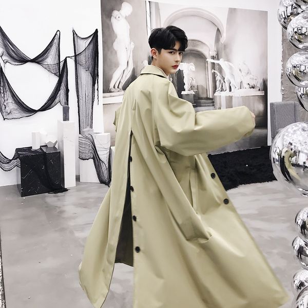 2020 autumn korean style retro unique back split jackets trench for men long section casual loose windbreaker men,-xxl, Tan;black
2020 autumn korean style retro unique back split jackets trench for men long section casual loose windbreaker men,-xxl, Tan;black