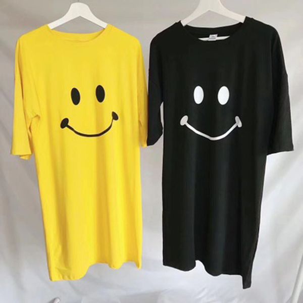 women dress girls'smiling face printed dresses women's sleepwear 2019 womens dresses fashion korean ladies dress, Black;gray
women dress girls'smiling face printed dresses women's sleepwear 2019 womens dresses fashion korean ladies dress, Black;gray