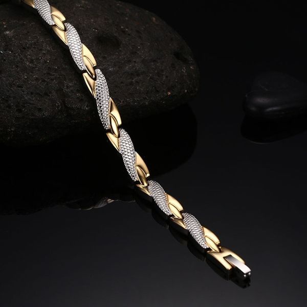 fashion-ealth energy magnetic ion germanium bracelet men pulseras hombre chain link stainless steel bracelet bangle women men s915, Black
fashion-ealth energy magnetic ion germanium bracelet men pulseras hombre chain link stainless steel bracelet bangle women men s915, Black
