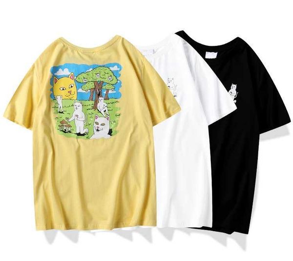 2020/ripndips luxury designer t shirt round neck landscape cat printing t-shirts wild breathable quality cotton t-shirt, White;black
2020/ripndips luxury designer t shirt round neck landscape cat printing t-shirts wild breathable quality cotton t-shirt, White;black