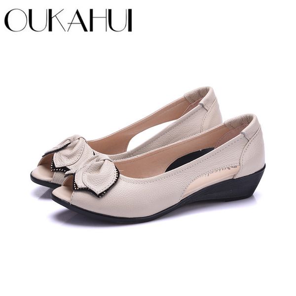 oukahui summer peep toe ladies sandals wedge low heel 4cm open toe genuine leather flat sandals for women slip-on summer shoes, Black
oukahui summer peep toe ladies sandals wedge low heel 4cm open toe genuine leather flat sandals for women slip-on summer shoes, Black