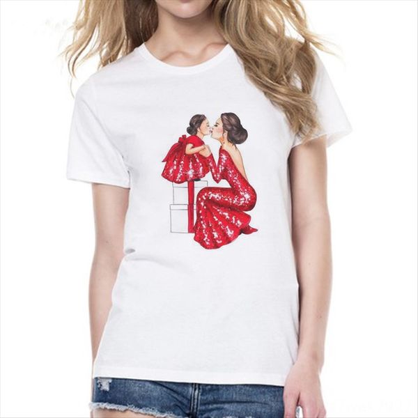 2019 fun super mom t-shirt milk silk series fashion white women's t-shirt brushed milk silk
2019 fun super mom t-shirt milk silk series fashion white women's t-shirt brushed milk silk
