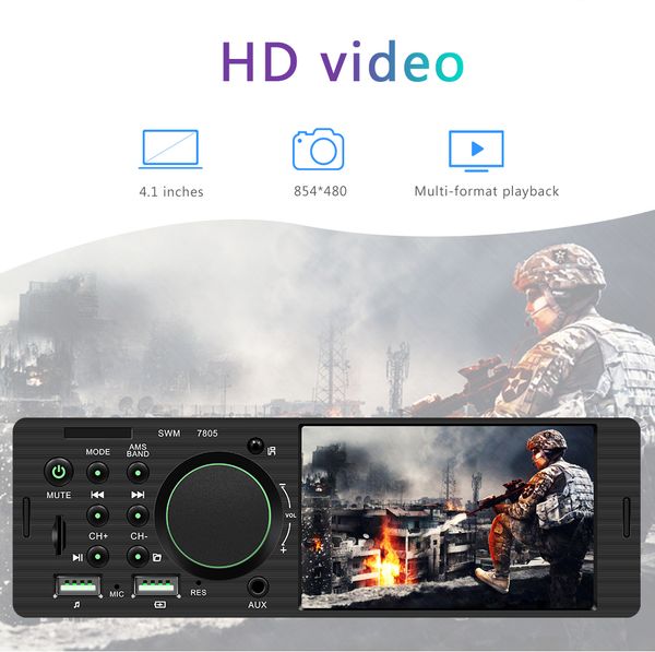 7805 1din 4.1 inch touch screen tft car radio mp5 player fm radio bt4.0 aux rca car audio stereo
7805 1din 4.1 inch touch screen tft car radio mp5 player fm radio bt4.0 aux rca car audio stereo
