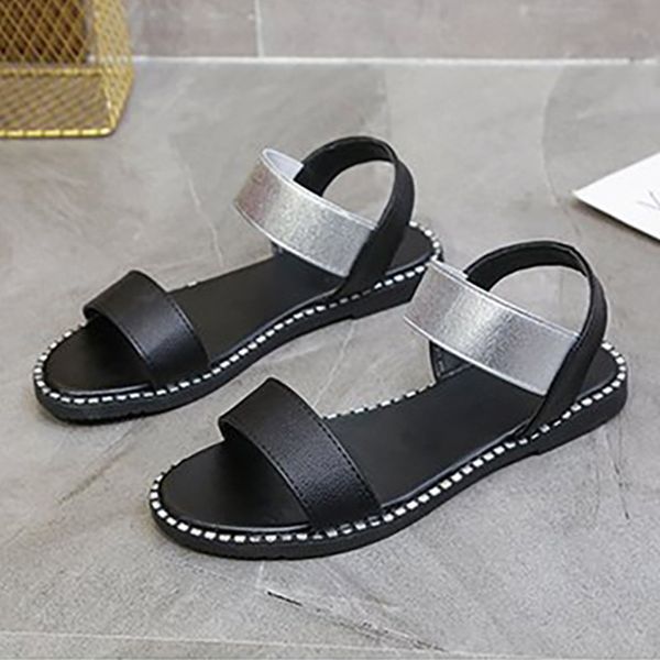 women sandals peep toe summer woman flat women's casual beach shoes ladies sewing female outside fashion footwear plus size 2020, Black
women sandals peep toe summer woman flat women's casual beach shoes ladies sewing female outside fashion footwear plus size 2020, Black