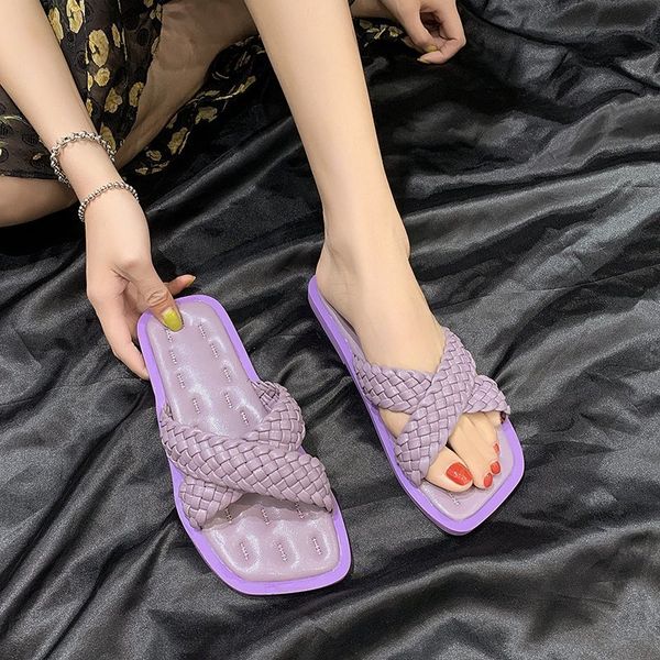 rimocy summer casual weave beach slippers ladies soft pu leather flat with women shoes solid color comfort rubber slides woman, Black
rimocy summer casual weave beach slippers ladies soft pu leather flat with women shoes solid color comfort rubber slides woman, Black
