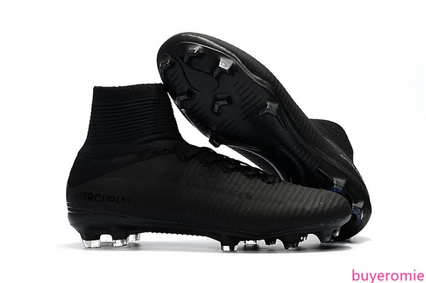new arrival full black soccer cleats mercurial superfly kids soccer shoes high ankle cristiano ronaldo mens womens football boots
new arrival full black soccer cleats mercurial superfly kids soccer shoes high ankle cristiano ronaldo mens womens football boots