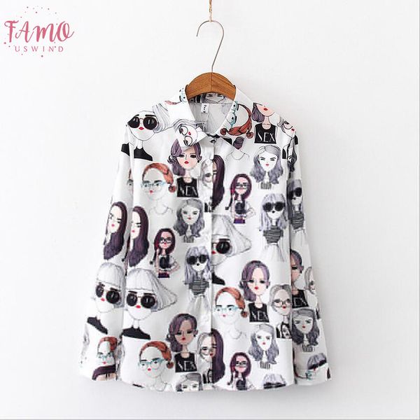 women blouse fashion long sleeve turn down collar office floral shirt chiffon blouse shirt casual plus size blusas femininas 5%, White
women blouse fashion long sleeve turn down collar office floral shirt chiffon blouse shirt casual plus size blusas femininas 5%, White