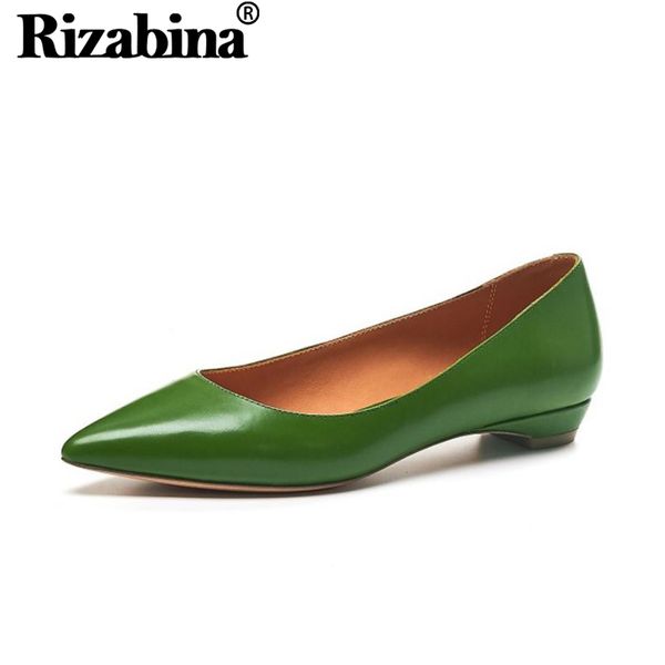 rizabina women flats shoes fashion pointed head genuine real leather shoes women heels solid color office footwear size 34-39, Black
rizabina women flats shoes fashion pointed head genuine real leather shoes women heels solid color office footwear size 34-39, Black