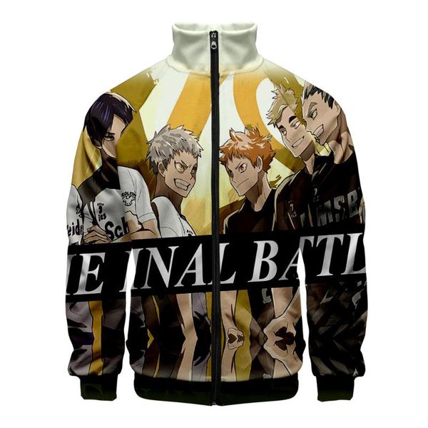 haikyu to the 3d colour stand collar zipper autumn sweatshirt casual cool fashion new arrival zip-up coat hooded teenager, Black
haikyu to the 3d colour stand collar zipper autumn sweatshirt casual cool fashion new arrival zip-up coat hooded teenager, Black