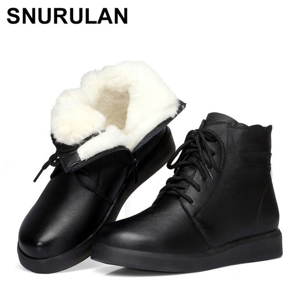 snurulan 2019 fashion comfortable winter boots made of soft genuine leather women ankle boots women flat winter, Black
snurulan 2019 fashion comfortable winter boots made of soft genuine leather women ankle boots women flat winter, Black