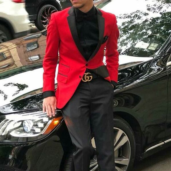 2 piece red men suits for prom party blazer black notched lapel wedding groom tuxedos slim fit jacket pants, Black;gray
2 piece red men suits for prom party blazer black notched lapel wedding groom tuxedos slim fit jacket pants, Black;gray