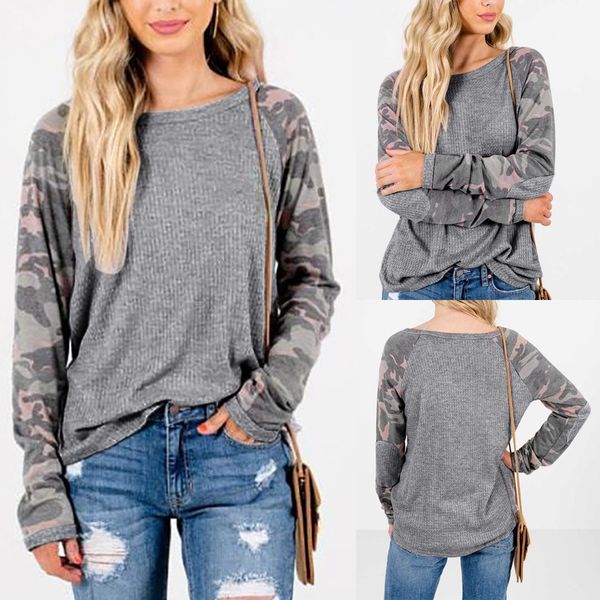 womens blouses long sleeve 2019 fashion womens o-neck long sleeves camouflage print loose casual blouse #g30, White
womens blouses long sleeve 2019 fashion womens o-neck long sleeves camouflage print loose casual blouse #g30, White