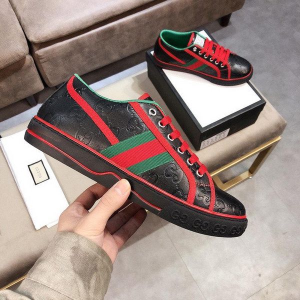 a1 высокого качества мужчины повседневная обувь моды luxury brands дизайнер кроссовки шнуровка зеленый красный stripe bee вышитые плоское дн, Black 
a1 высокого качества мужчины повседневная обувь моды luxury brands дизайнер кроссовки шнуровка зеленый красный stripe bee вышитые плоское дн, Black