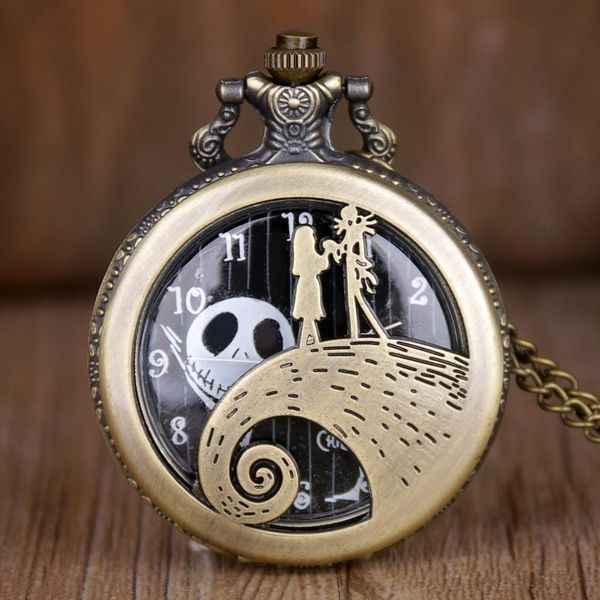 new the night before christmas bronze quartz pocket watch jack and sally design pocket watch with necklace chain watches, Slivery;golden
new the night before christmas bronze quartz pocket watch jack and sally design pocket watch with necklace chain watches, Slivery;golden