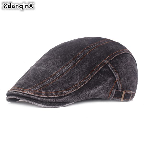 xdanqinx men's washed denim cotton beret hat adjustable size vintage women's hats retro literary youth tongue cap unisex, Blue;gray
xdanqinx men's washed denim cotton beret hat adjustable size vintage women's hats retro literary youth tongue cap unisex, Blue;gray