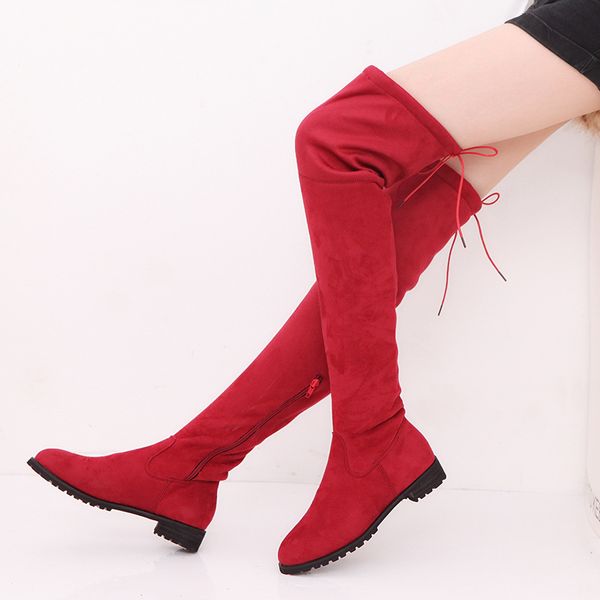 nice slim thigh high boots over-the-knee boots knee-high female winter shoes warm women plus size 53 botas mujer, Black
nice slim thigh high boots over-the-knee boots knee-high female winter shoes warm women plus size 53 botas mujer, Black