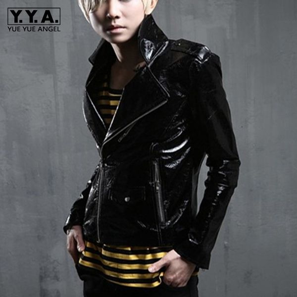 jaqueta de couro punk style mens patent pu leather jacket slim fit short chaqueta moto hombre zipper biker windbreaker coats 2xl, Black
jaqueta de couro punk style mens patent pu leather jacket slim fit short chaqueta moto hombre zipper biker windbreaker coats 2xl, Black