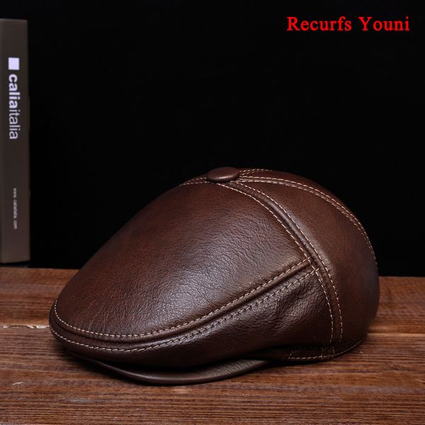 ry104 winter real leather black/brown fitted thicken beret caps for man eldly dad head warm velvet boina with line ear flap hats, Blue;gray
ry104 winter real leather black/brown fitted thicken beret caps for man eldly dad head warm velvet boina with line ear flap hats, Blue;gray