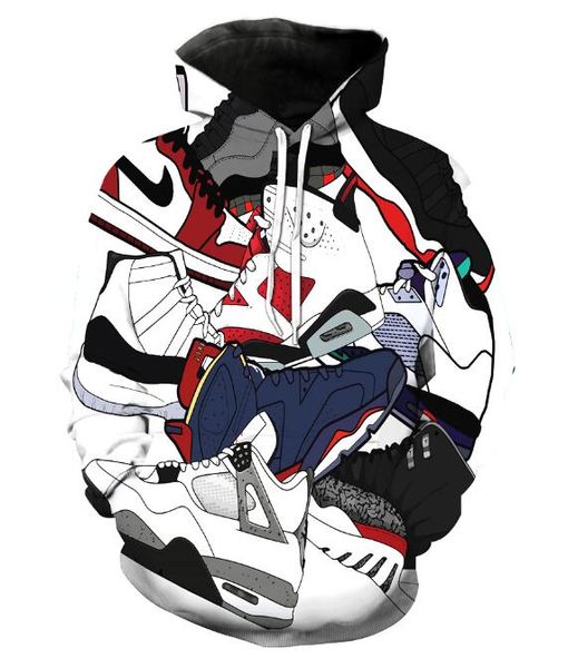 new fashion mens sweatshirt shoe praint hoodies casual tracksuits hoody with pockets, Black
new fashion mens sweatshirt shoe praint hoodies casual tracksuits hoody with pockets, Black