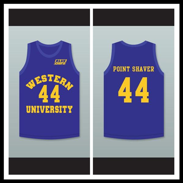 Anthony C Hall Tony the Point Shaver 44 Western University Blue Basketball Jersey with Blue Chips Pa
Anthony C Hall Tony the Point Shaver 44 Western University Blue Basketball Jersey with Blue Chips Pa