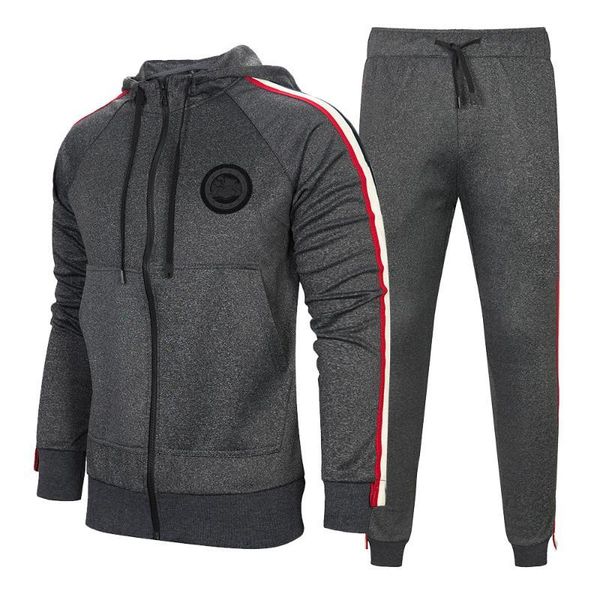 tracksuit for men 2 pieces set new fashion jacket sportswear men tracksuit hoodie spring autumn brand clothes hoodies+pants, Gray
tracksuit for men 2 pieces set new fashion jacket sportswear men tracksuit hoodie spring autumn brand clothes hoodies+pants, Gray