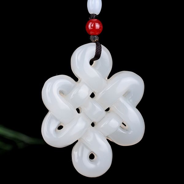 natural green white jade chinese knot pendant beads necklace charm jewelry double-sided hollow carved amulet gifts for her, Silver
natural green white jade chinese knot pendant beads necklace charm jewelry double-sided hollow carved amulet gifts for her, Silver