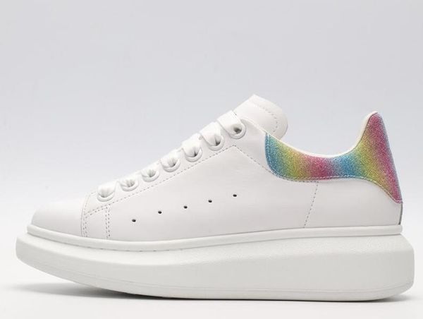 season designer brand 3m reflective super leather mens women's shoes lace up platform oversized sole sneakers white casual shoesl03, Black
season designer brand 3m reflective super leather mens women's shoes lace up platform oversized sole sneakers white casual shoesl03, Black