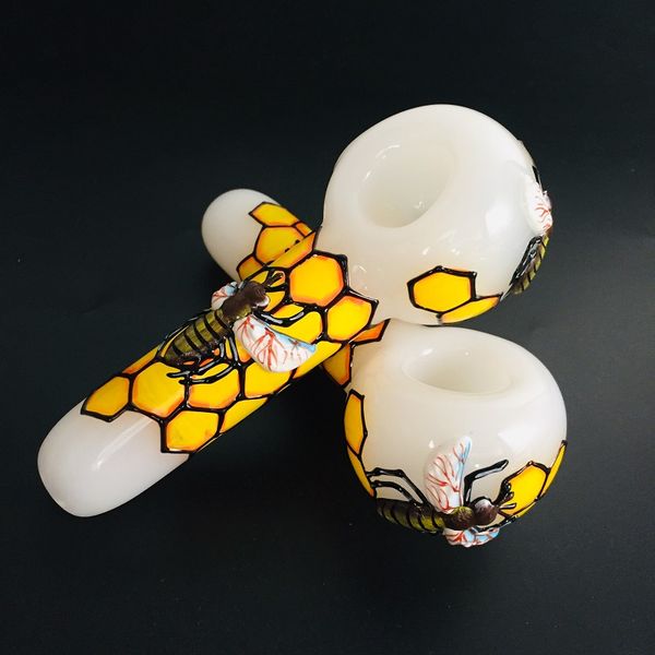 5-дюймовые Bee Hand Pipes Heady сухой травяной табак Труба с 3D цветным рисунком соты вес трещины 100 г
5-дюймовые Bee Hand Pipes Heady сухой травяной табак Труба с 3D цветным рисунком соты вес трещины 100 г