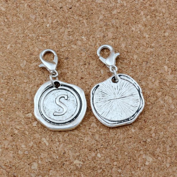 antique silver disc letter " s " alphabet initial floating lobster clasps charm beads fit charm bracelet diy jewelry 18x32.5mm 50p, Bronze;silver
antique silver disc letter " s " alphabet initial floating lobster clasps charm beads fit charm bracelet diy jewelry 18x32.5mm 50p, Bronze;silver