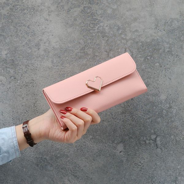 new simple wallet girl student korean tide cute buckle coin purse wallet lady female long thin, Red;black
new simple wallet girl student korean tide cute buckle coin purse wallet lady female long thin, Red;black
