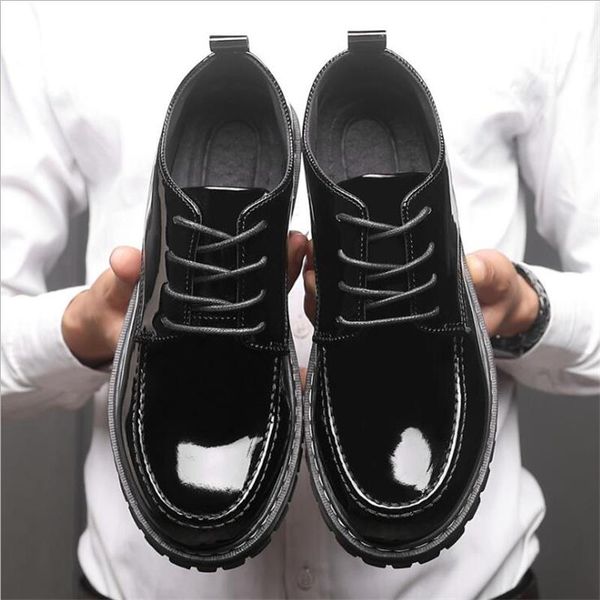 2019 autumn new business casual noble and elegant student tide shoes exquisite waterproof low-men's leather shoes, Black
2019 autumn new business casual noble and elegant student tide shoes exquisite waterproof low-men's leather shoes, Black