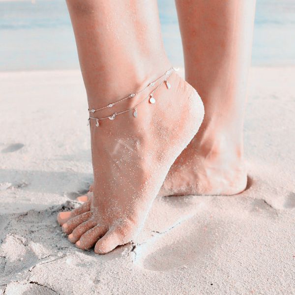 fashion anklets for women beach small round moon pendant double-layer anklet bracelet 2019 ocean foot jewelry accessories, Red;blue
fashion anklets for women beach small round moon pendant double-layer anklet bracelet 2019 ocean foot jewelry accessories, Red;blue