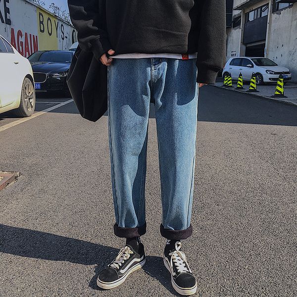 2018 winter men's thicken baggy homme casual pants classic cargo pocket black/blue color jeans biker denim trousers size -2xl
2018 winter men's thicken baggy homme casual pants classic cargo pocket black/blue color jeans biker denim trousers size -2xl