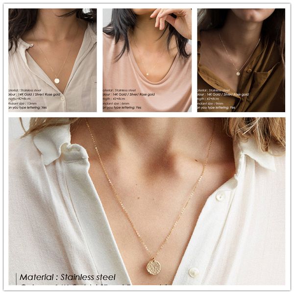 necklace pendants chain chocker for women fashion jewelry coller silver gold color stainless steel round party accessories
necklace pendants chain chocker for women fashion jewelry coller silver gold color stainless steel round party accessories
