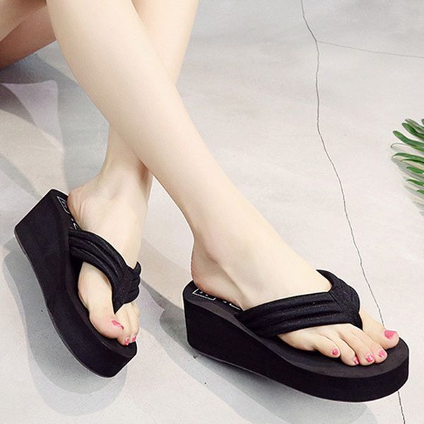 new arrive women slippers flip flops slippers indoor outdoor female open toe high heels beach sandals summer home shoes, Black
new arrive women slippers flip flops slippers indoor outdoor female open toe high heels beach sandals summer home shoes, Black