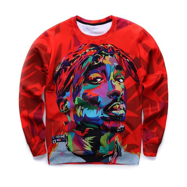 2019 новые мужские толстовки 3d harajuku 2pac tupac biggie американский гангстер рэп толстовки tupac shakur crewneck пота пуловеры топы b225, Black
2019 новые мужские толстовки 3d harajuku 2pac tupac biggie американский гангстер рэп толстовки tupac shakur crewneck пота пуловеры топы b225, Black