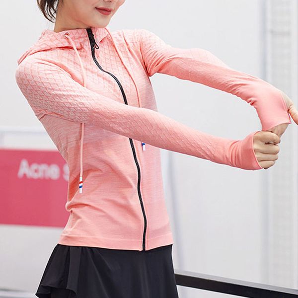women long sleeve yoga jacket gradient rendering color zipper quick-dry sportswear sal99, Black;red
women long sleeve yoga jacket gradient rendering color zipper quick-dry sportswear sal99, Black;red