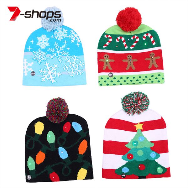 7-shops 2018 new funny led knitted christmas hat kids adults warm hat new year christmas decoration party tree snowflake
7-shops 2018 new funny led knitted christmas hat kids adults warm hat new year christmas decoration party tree snowflake