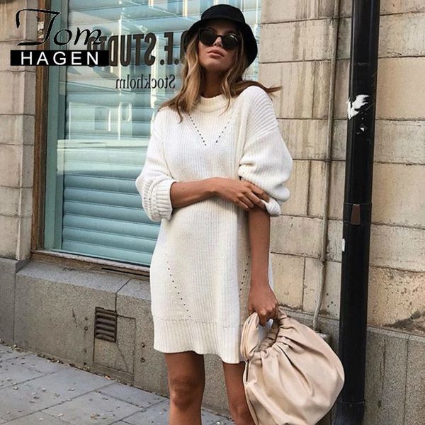 tom hagen long turtleneck sweater white loose sweater dress knitwear womens dress new autumn winter warm women, White;black
tom hagen long turtleneck sweater white loose sweater dress knitwear womens dress new autumn winter warm women, White;black