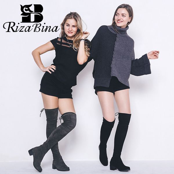 rizabina women stretch boots fashion over knee winter shoes women 2020 style long boots office lady daily footwear size 33-43, Black
rizabina women stretch boots fashion over knee winter shoes women 2020 style long boots office lady daily footwear size 33-43, Black