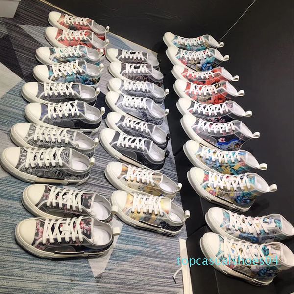 luxury b23 sneakers letters flowers technical canvas shoes mens women high and low cut fashion flat trainer good t04, Black
luxury b23 sneakers letters flowers technical canvas shoes mens women high and low cut fashion flat trainer good t04, Black