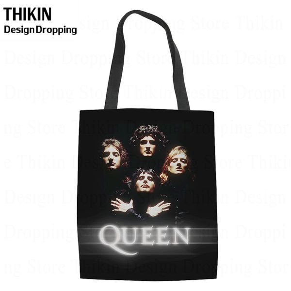 thikin women canvas tote popular queen band ladies foldable shopping bags casual shoulder beach bag cotton cloth female handbag
thikin women canvas tote popular queen band ladies foldable shopping bags casual shoulder beach bag cotton cloth female handbag