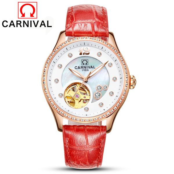 carnival women watches ladies fashion waterproof miyota movement automatic mechanical wristwatches 2020, Slivery;brown
carnival women watches ladies fashion waterproof miyota movement automatic mechanical wristwatches 2020, Slivery;brown