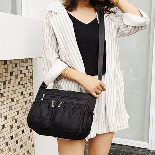 fashion nylon diagonal cross bag youth casual version ladies large capacity waterproof shoulder bag solid color
fashion nylon diagonal cross bag youth casual version ladies large capacity waterproof shoulder bag solid color