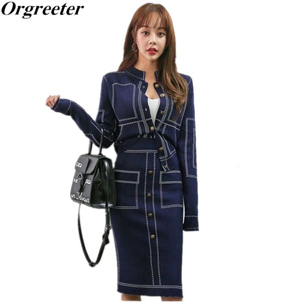 fall winter new knitting 2 piece set women denim blue print single-breasted cardigan and bodycon skirts set gray step skirt
fall winter new knitting 2 piece set women denim blue print single-breasted cardigan and bodycon skirts set gray step skirt